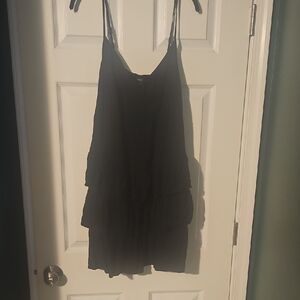 Black Spaghetti-Strap Dress